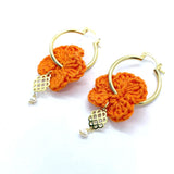 Crochet Flower Hoops