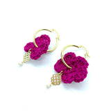 Crochet Flower Hoops