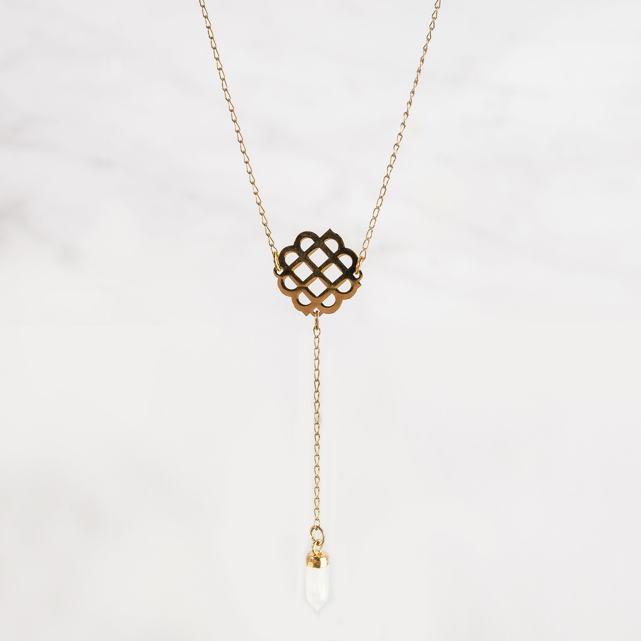Millié Jewelry - Millié Jewelry - Millié Stone Lariat Necklace - Collares - Diseño Mexicano - Hecho en México