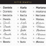 Millié Jewelry - Millié Jewelry - Name Necklace - Collares - Diseño Mexicano - Hecho en México