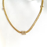 Initial with Hearts Necklace