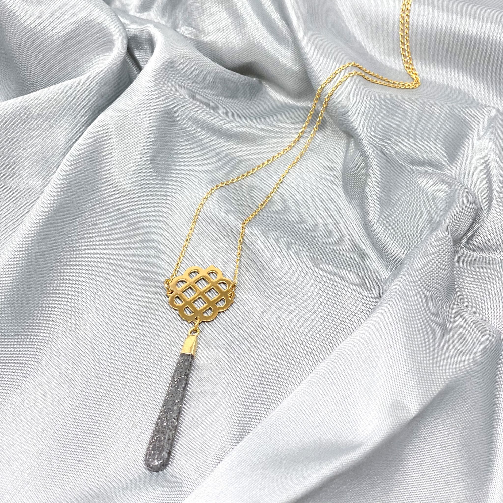 Millié Long Stone Necklace