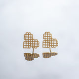 Millié Jewelry - Millié Jewelry - Millié Heart Mini Earrings - Aretes - Diseño Mexicano - Hecho en México
