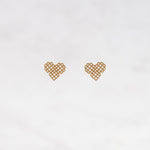 Millié Jewelry - Millié Jewelry - Millié Heart Mini Earrings - Aretes - Diseño Mexicano - Hecho en México