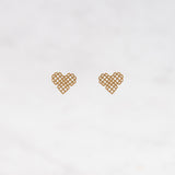 Millié Jewelry - Millié Jewelry - Millié Heart Mini Earrings - Aretes - Diseño Mexicano - Hecho en México