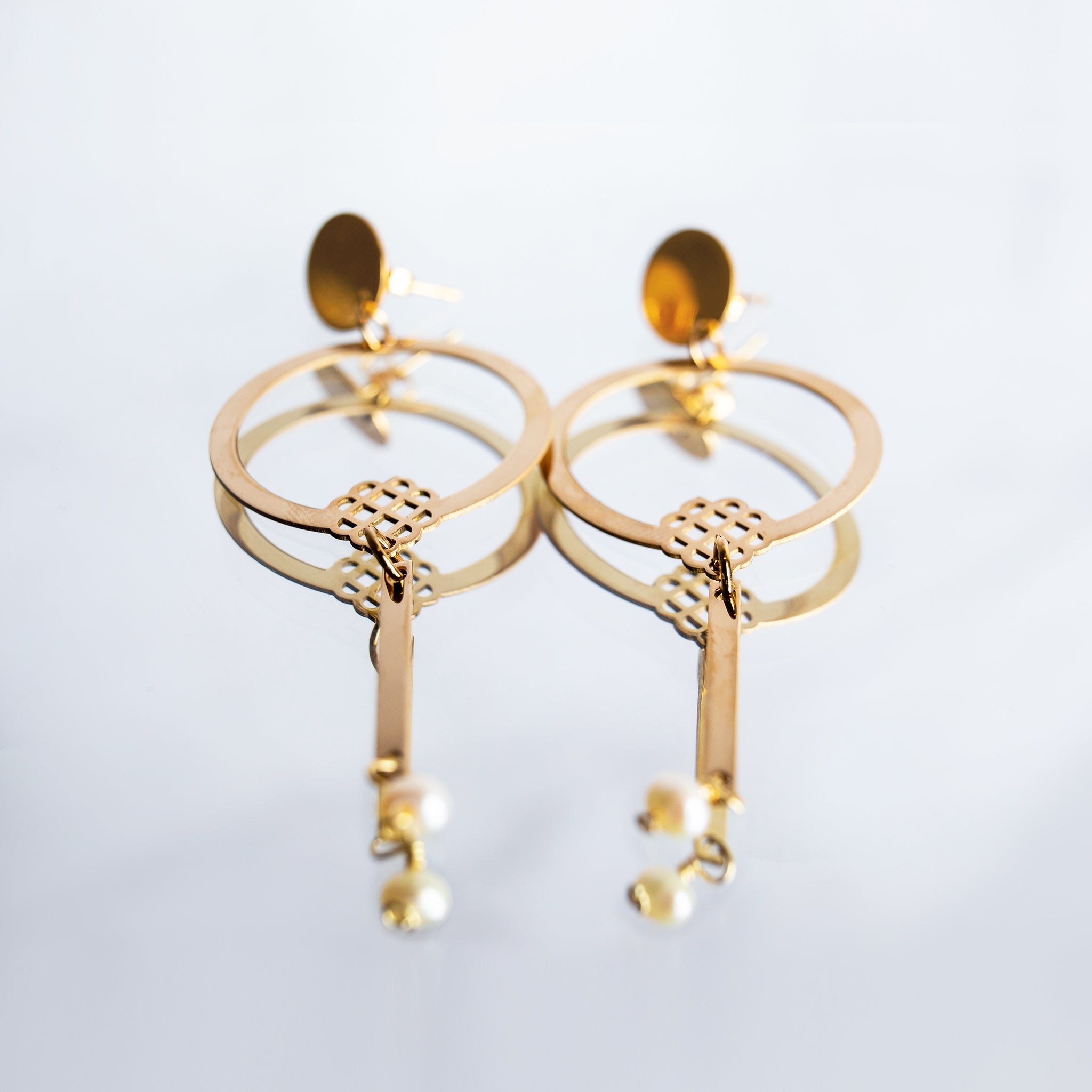 Millié Jewelry - Millié Jewelry - Millié Circle Statement Earrings - Aretes - Diseño Mexicano - Hecho en México