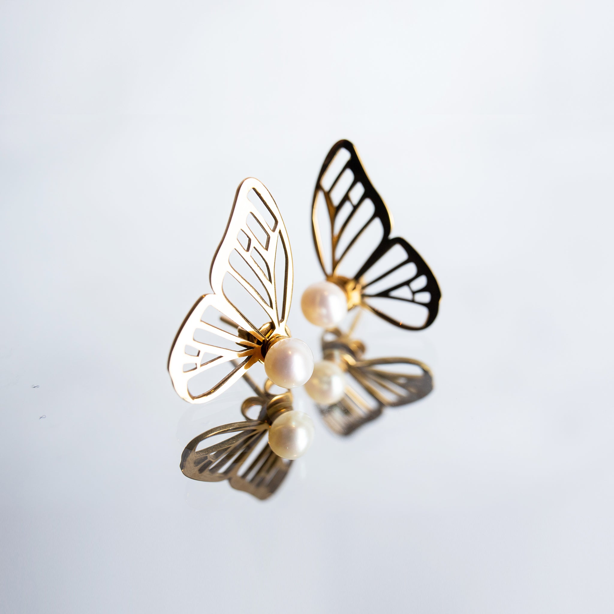 Millié Jewelry - Millié Jewelry - Monarca Mini Earjackets - Aretes - Diseño Mexicano - Hecho en México