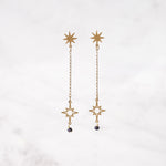 Millié Jewelry - Millié Jewelry - North Star Long Earrings - Aretes - Diseño Mexicano - Hecho en México