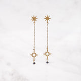 Millié Jewelry - Millié Jewelry - North Star Long Earrings - Aretes - Diseño Mexicano - Hecho en México