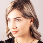 Millié Jewelry - Millié Jewelry - North Star Long Earrings - Aretes - Diseño Mexicano - Hecho en México